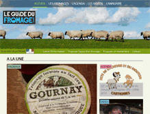Tablet Screenshot of leguidedufromage.com